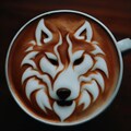 狼ラテアート🐺 12枚目
