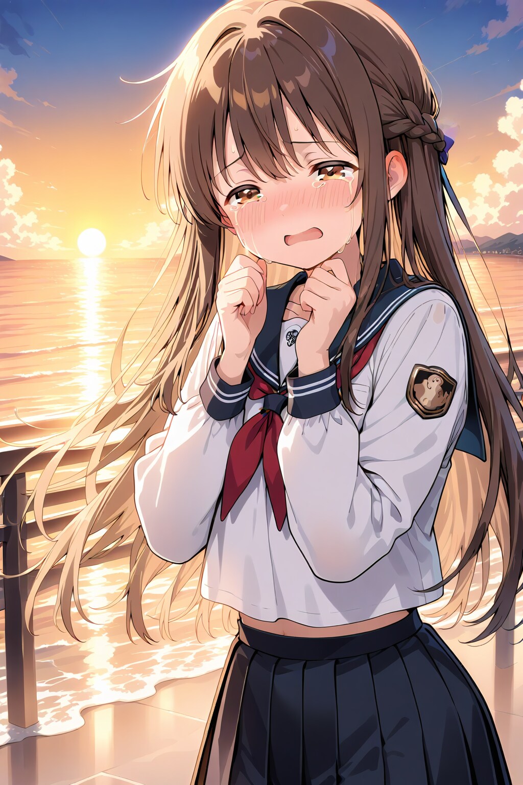 夕日が泣いている