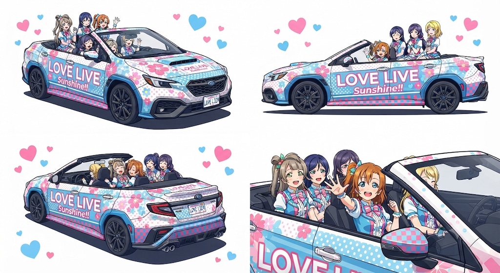 ラブライブキャラとWRX