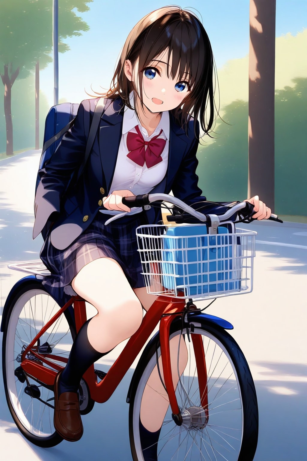 自転車で通学