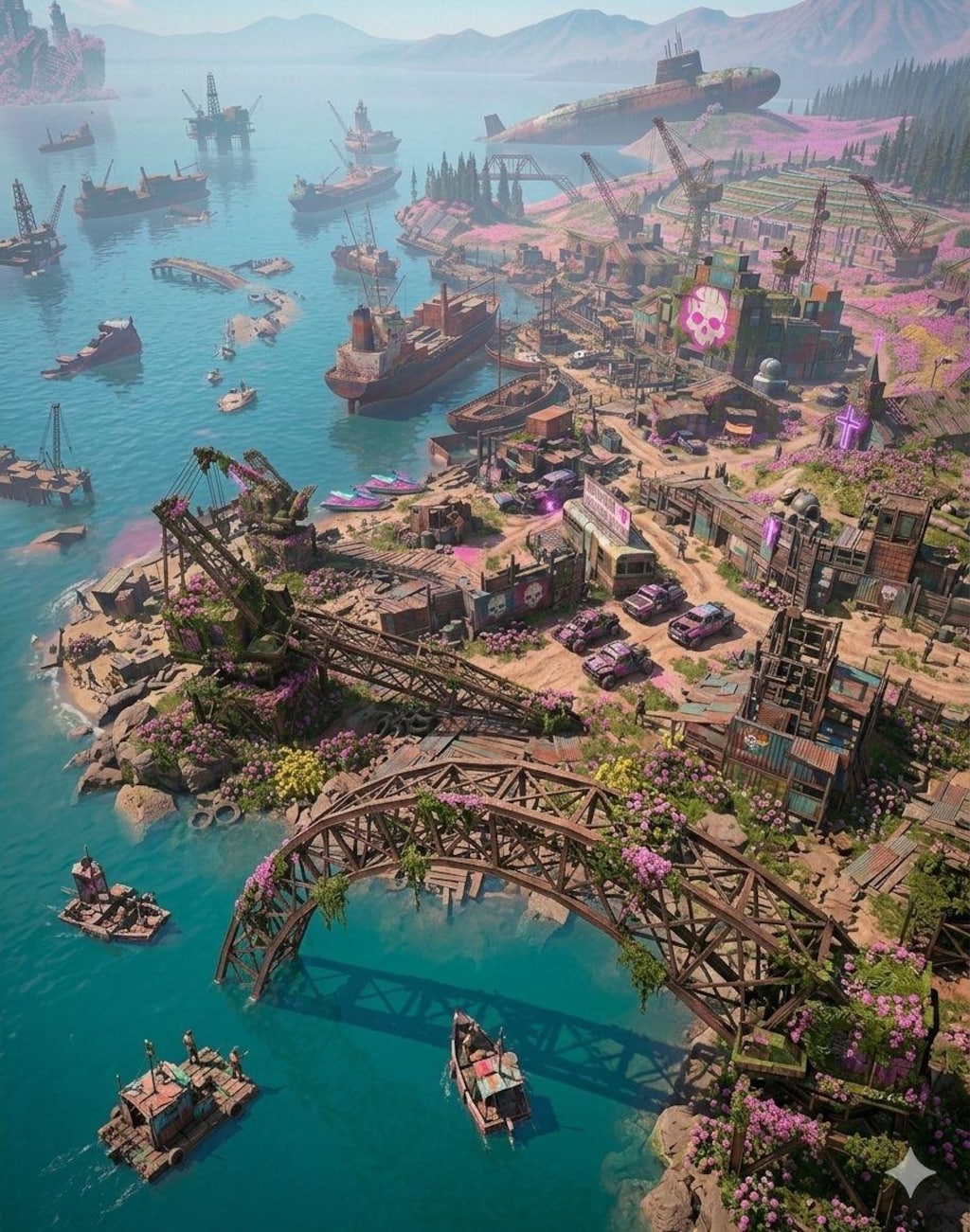 港の風景(核戦争後)