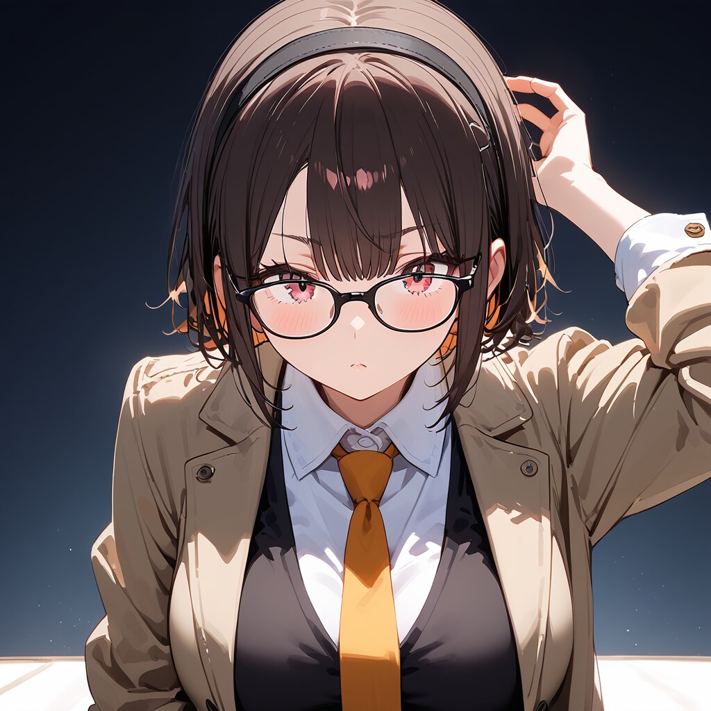 掛けてる眼鏡を探すアイカさん