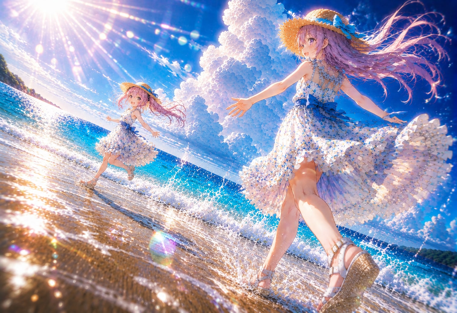 夏風の向こうで、君が笑う