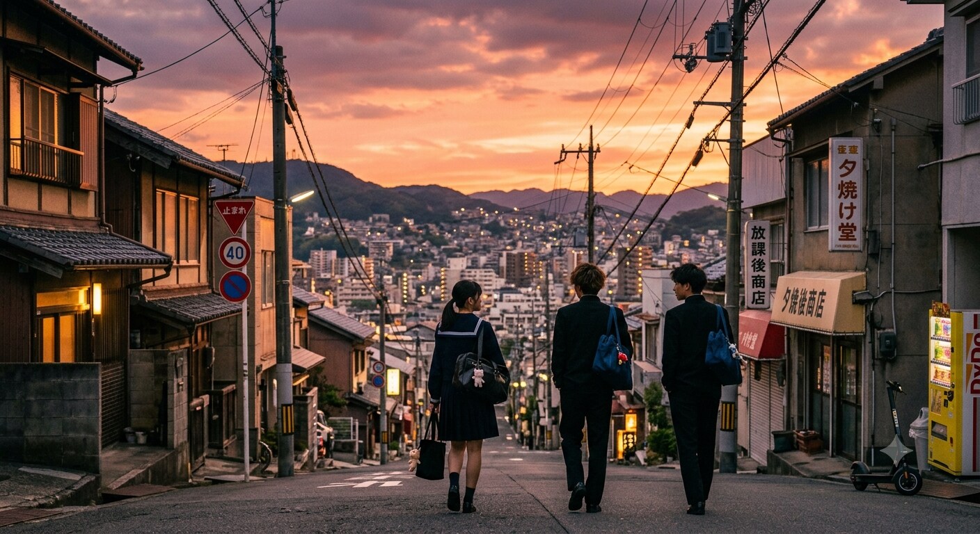 夕暮れ