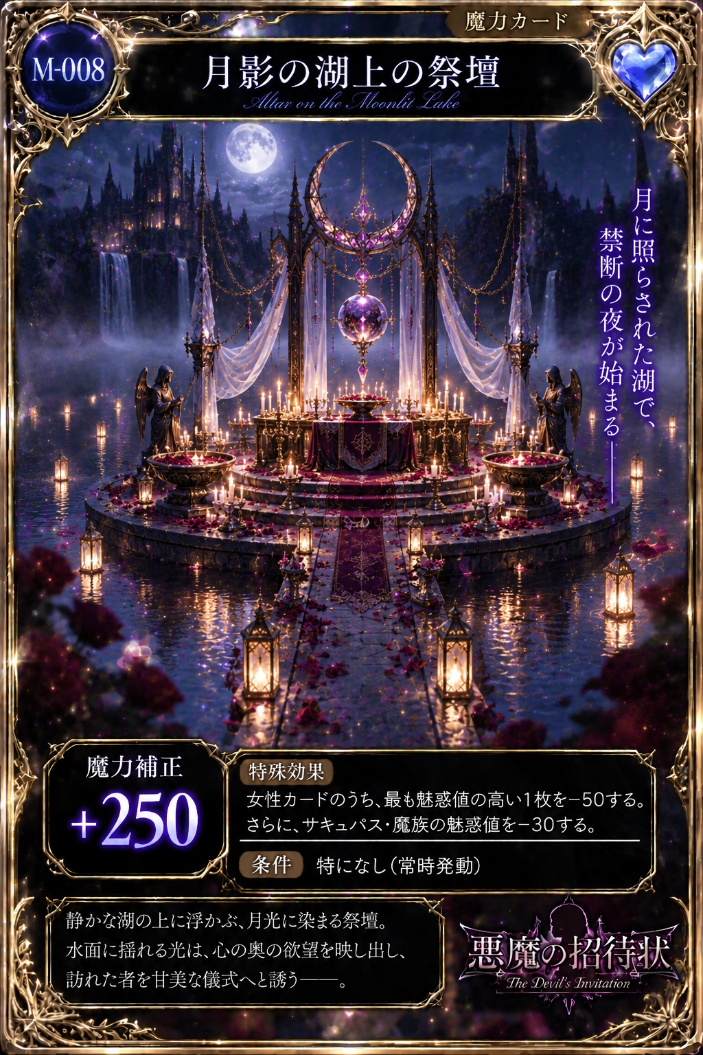 『悪魔の招待状』魔力カード