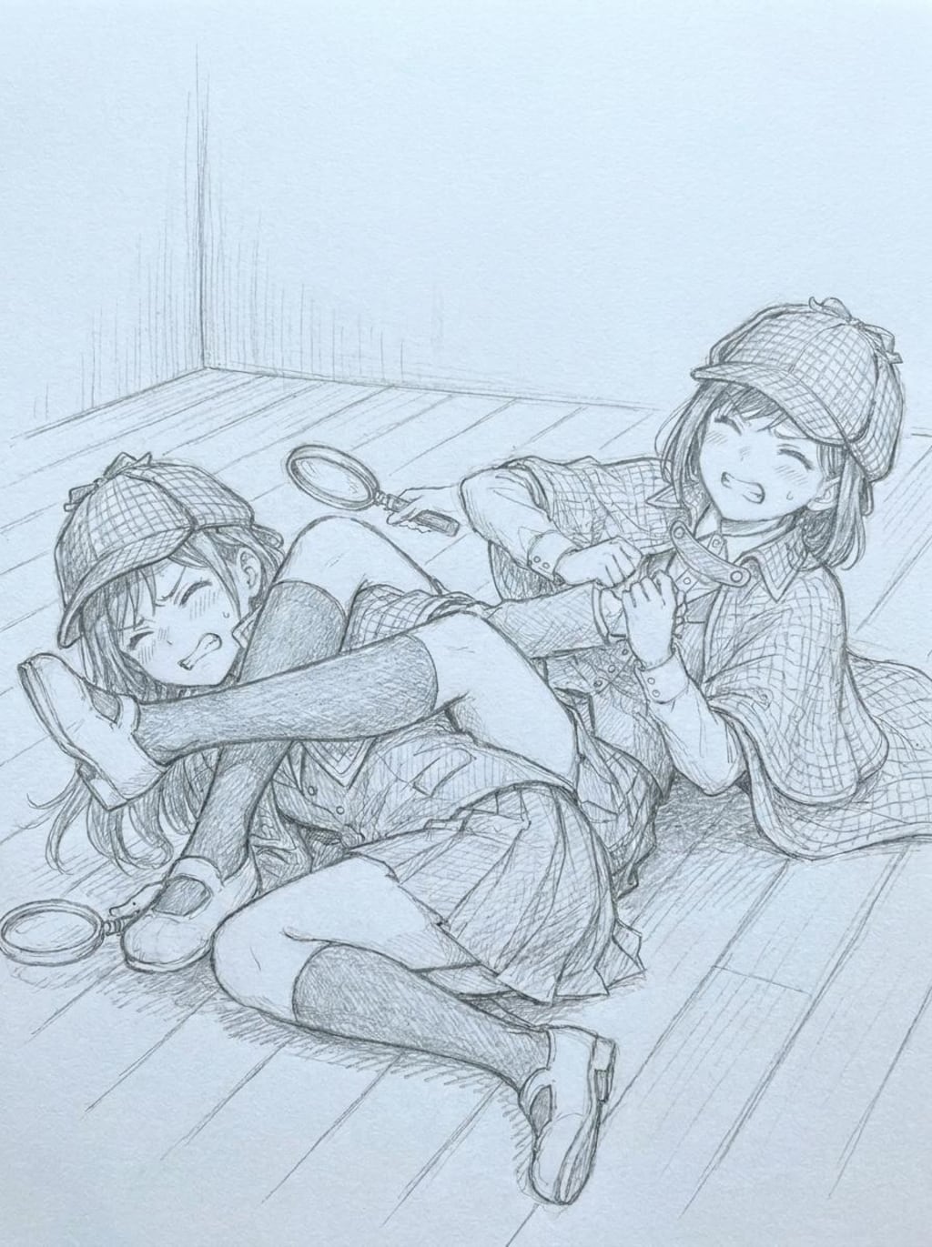 探偵JKプロレス漫画風