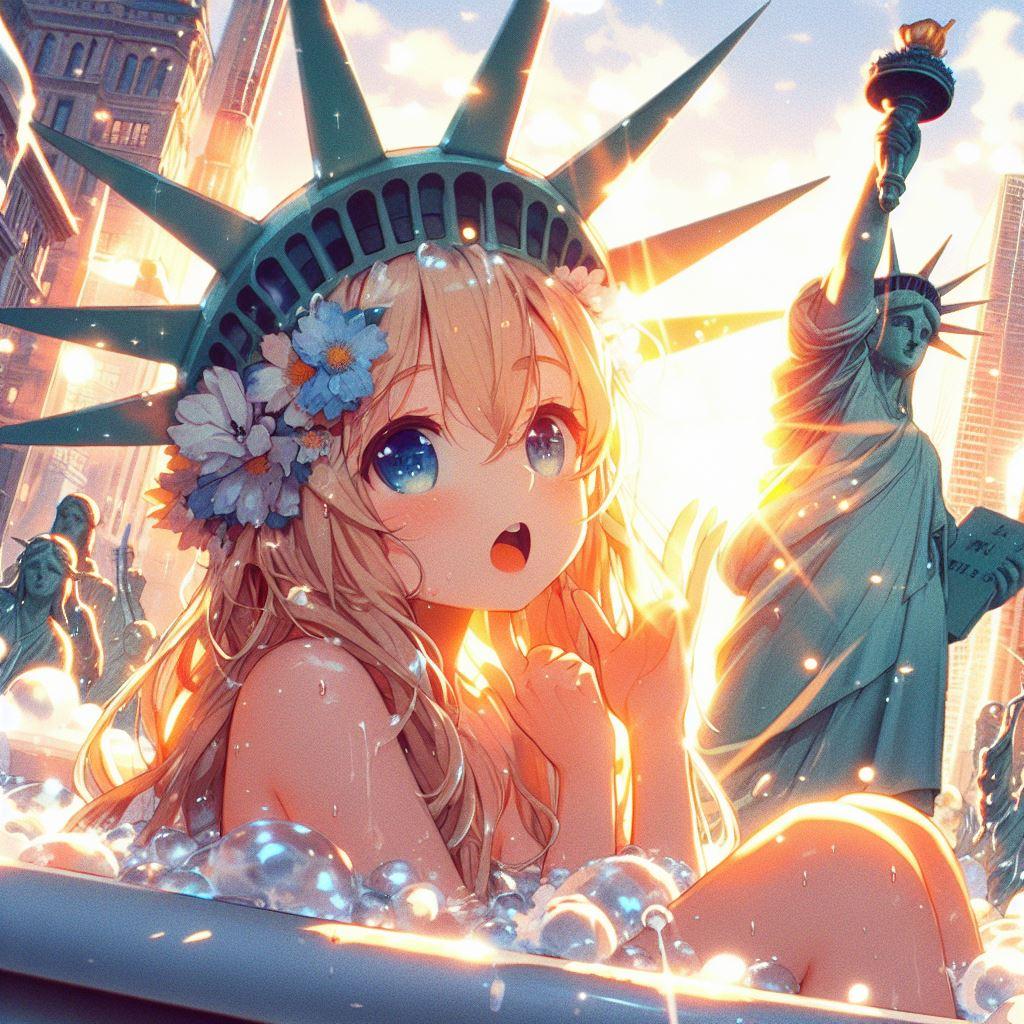 NYで入浴