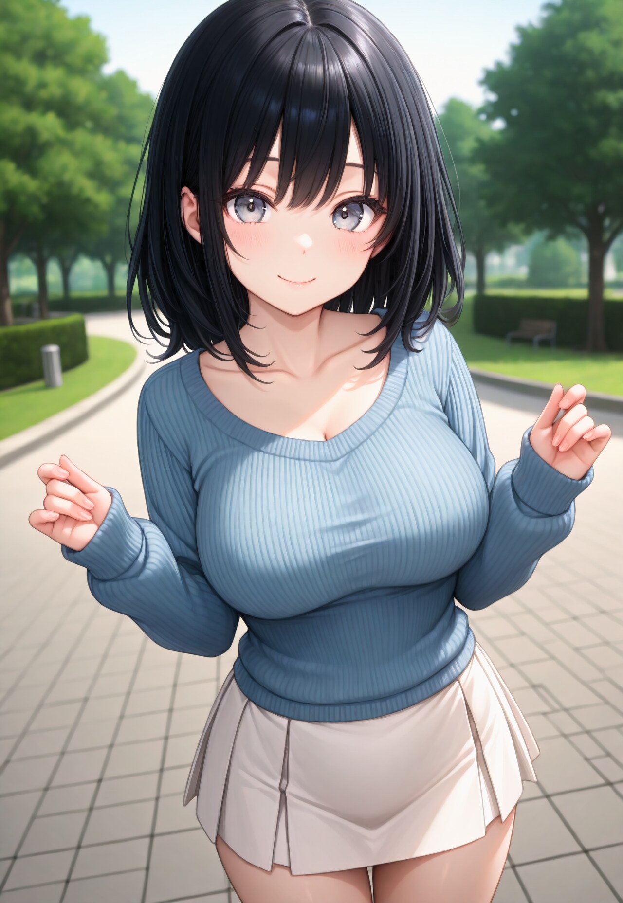 1029（水色のセーター）