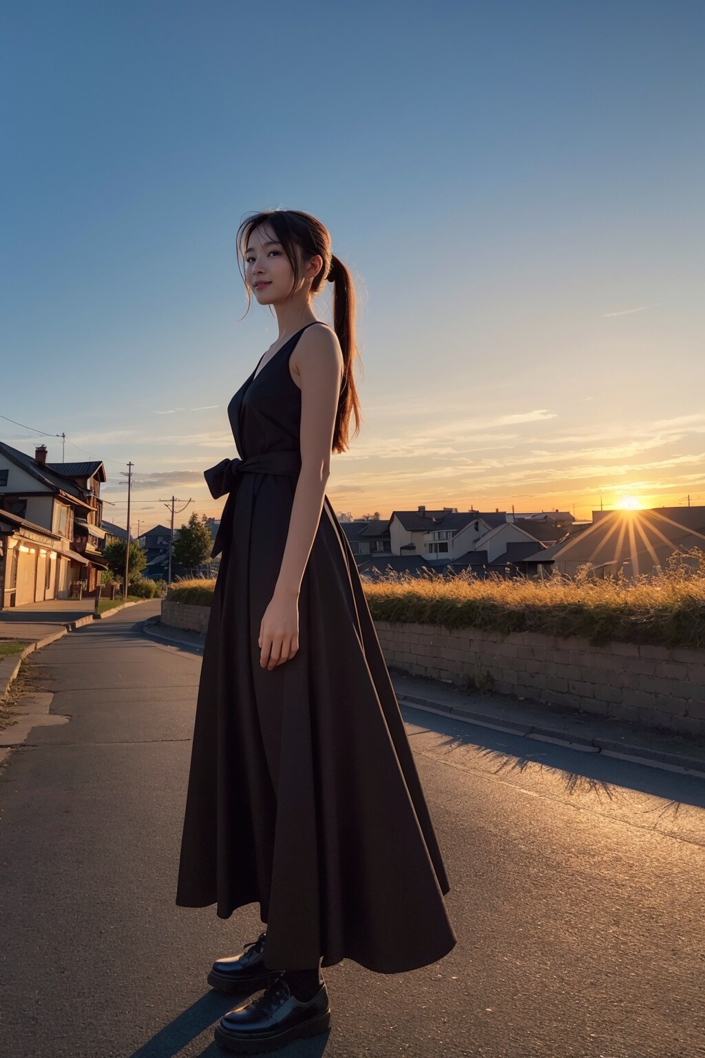 夕陽の帰り道