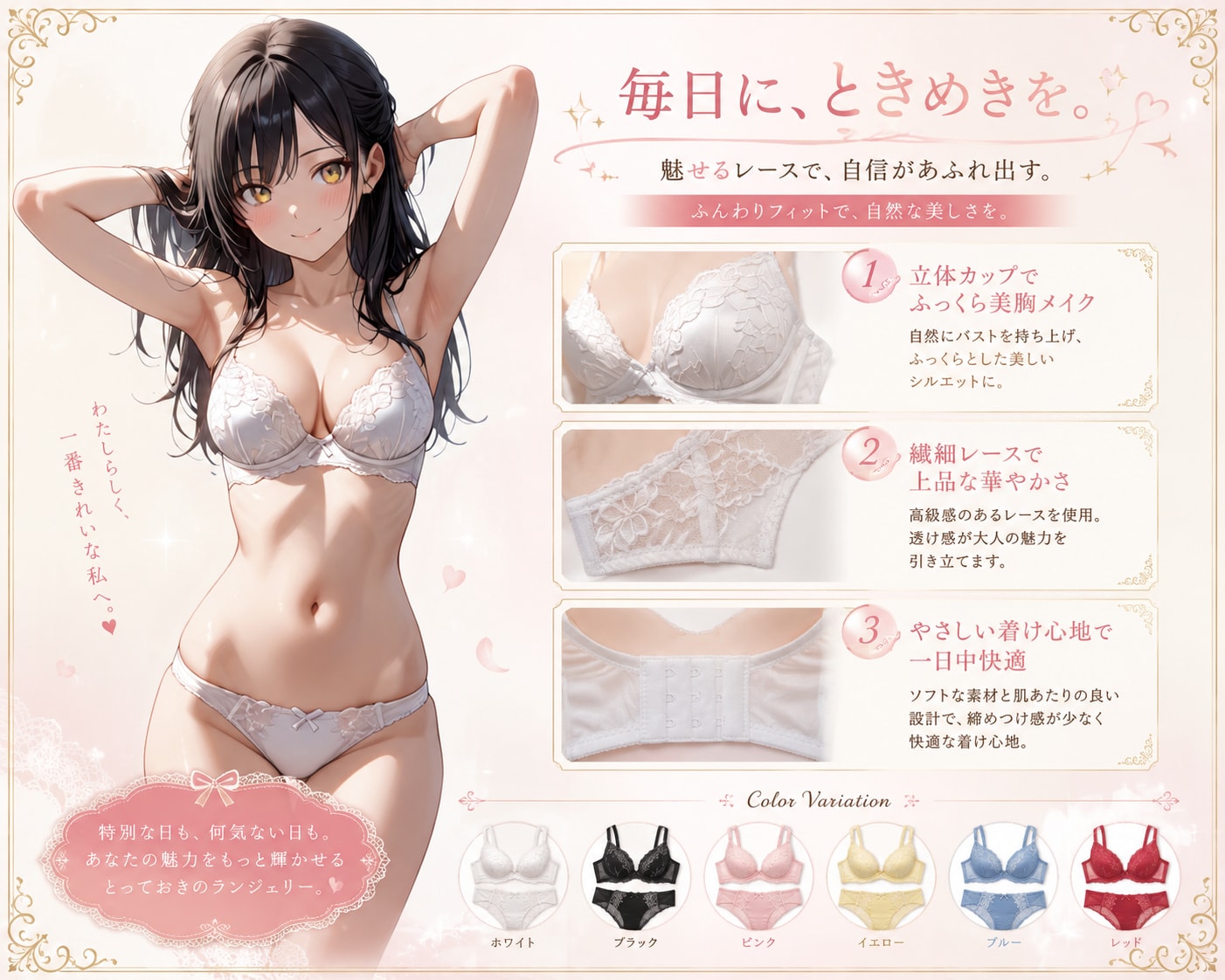 下着モデルな晶乃ちゃん