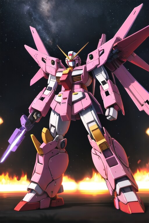 必要最低限のプロンプトで完成したジュピトリス製ガンダム