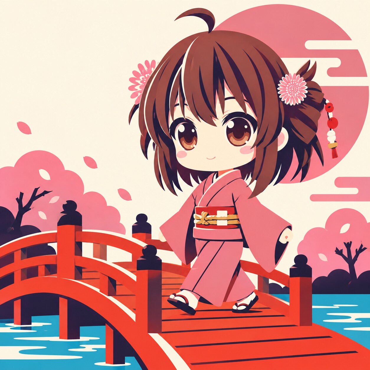 木の橋と少女99 | の人気AIイラスト・グラビア