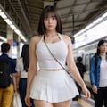 通勤中の私服OLさんと遭遇（AI動画は別サイトで） 3枚目