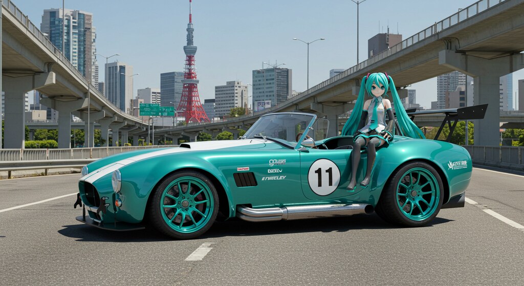 初音ミクとシェルビーコブラ