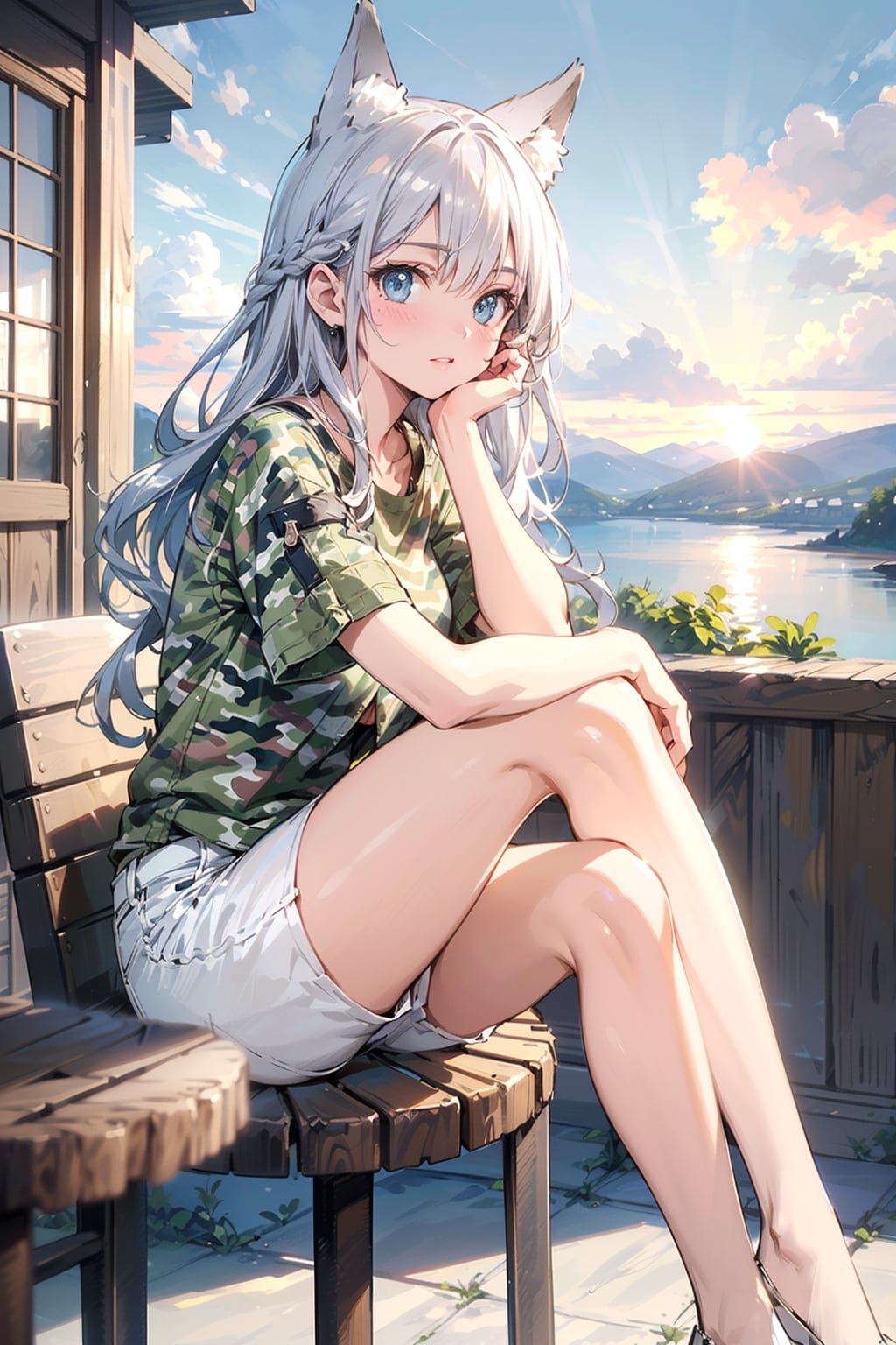黄昏を眺める🐺🌅 | の人気AIイラスト・グラビア