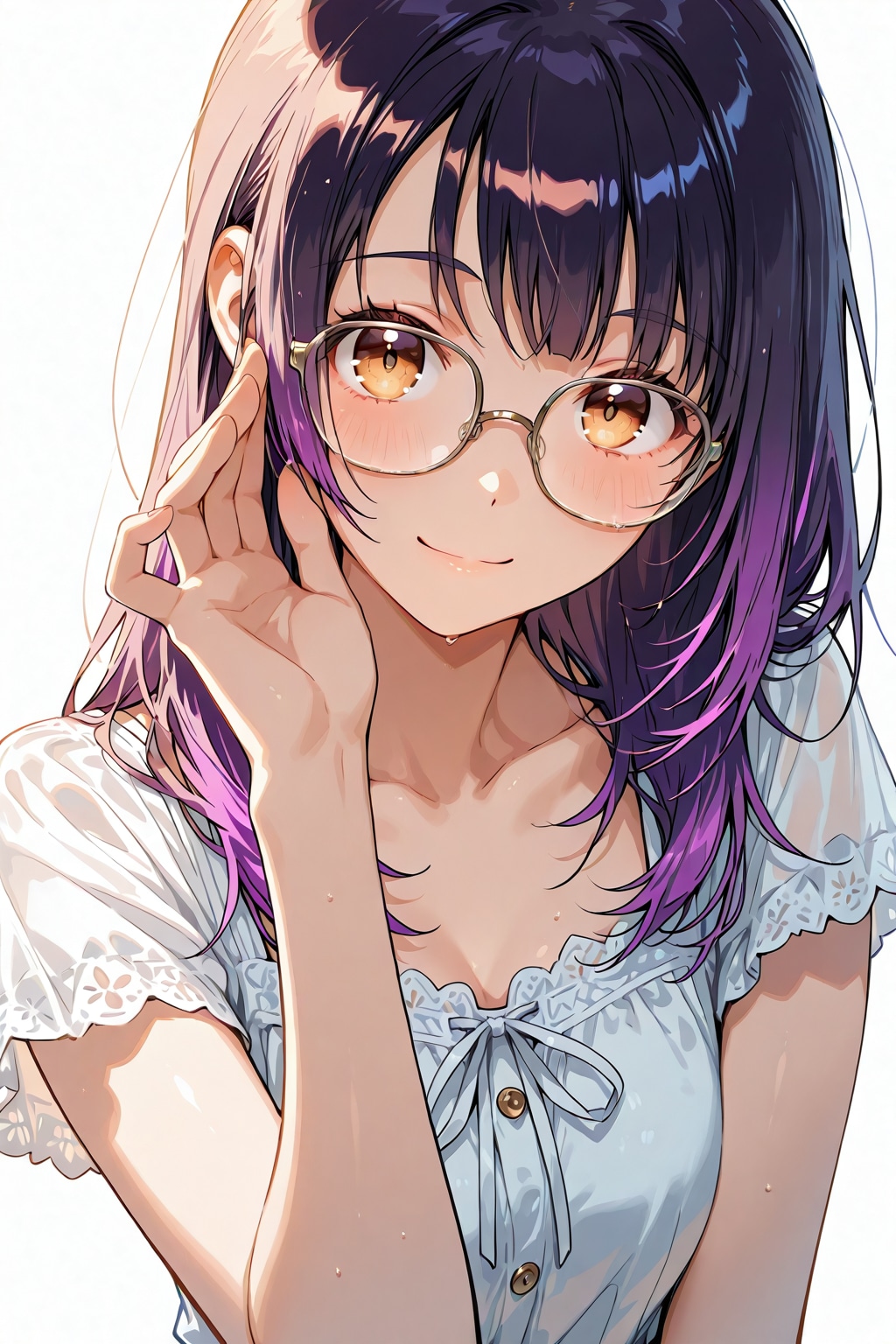 メガネ美少女