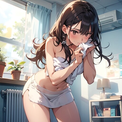 着替え中
