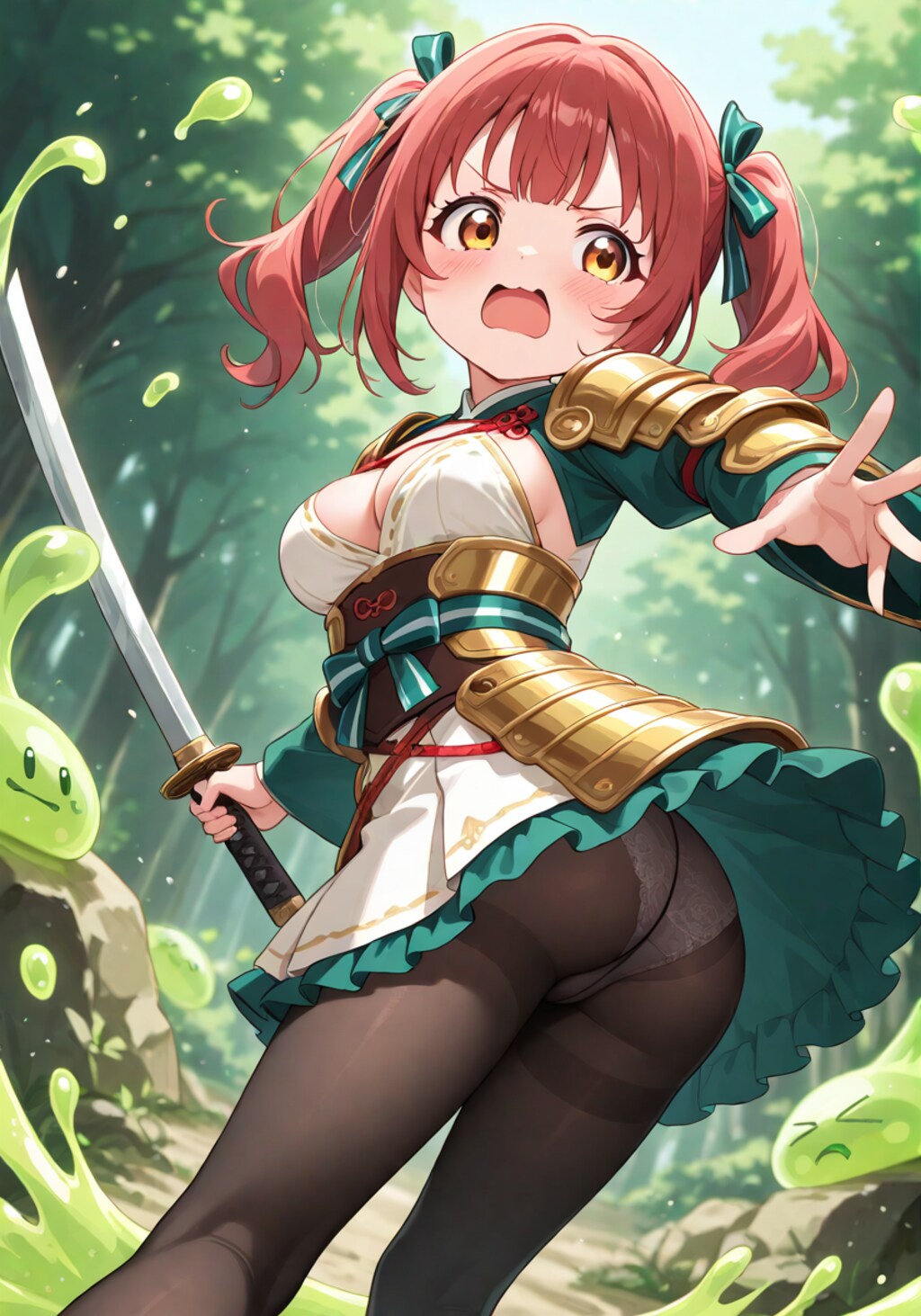 サムライ少女の討伐記録　倒してもきりがいないよ～～