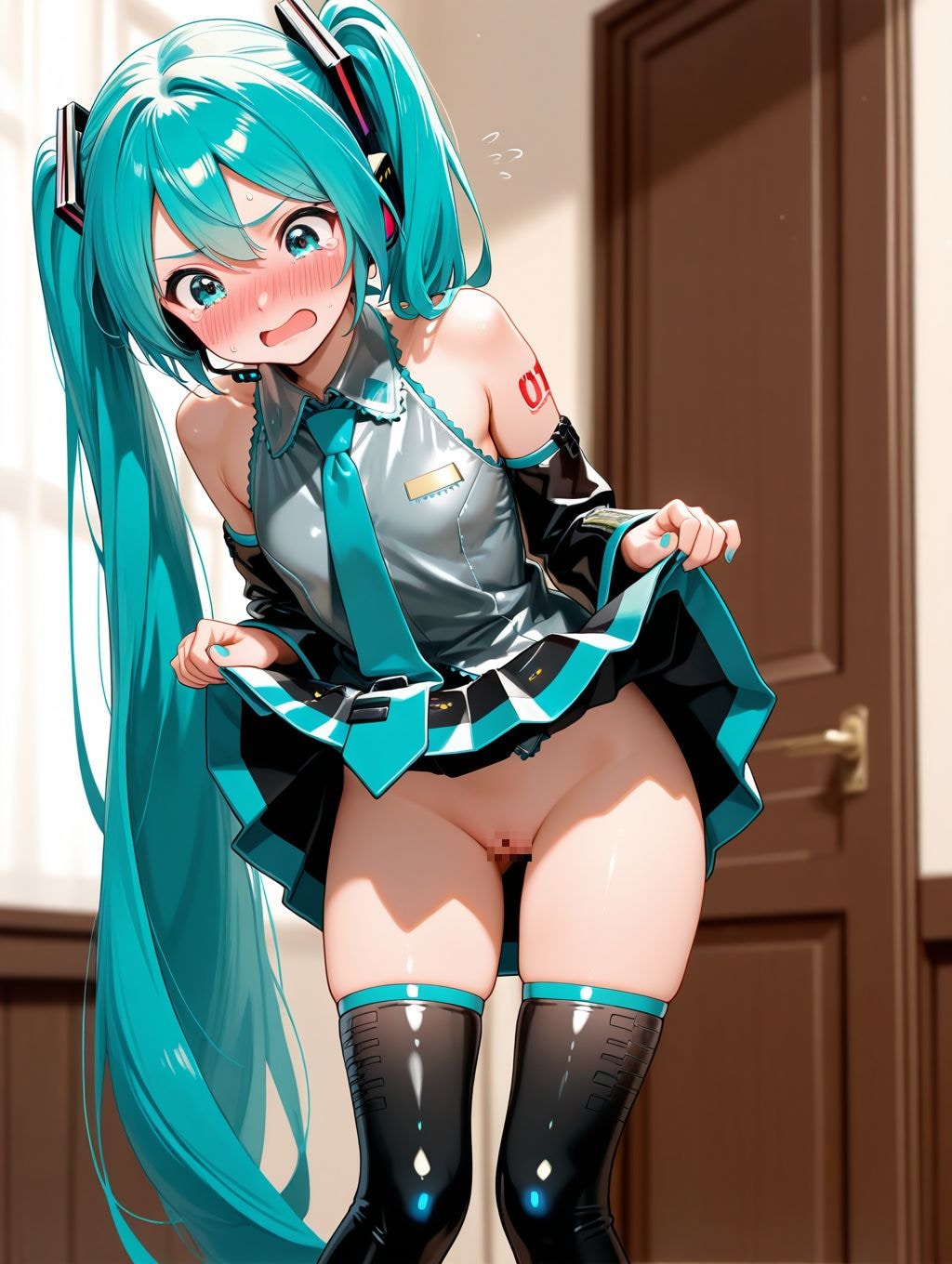 パンチラ失敗ミクさん