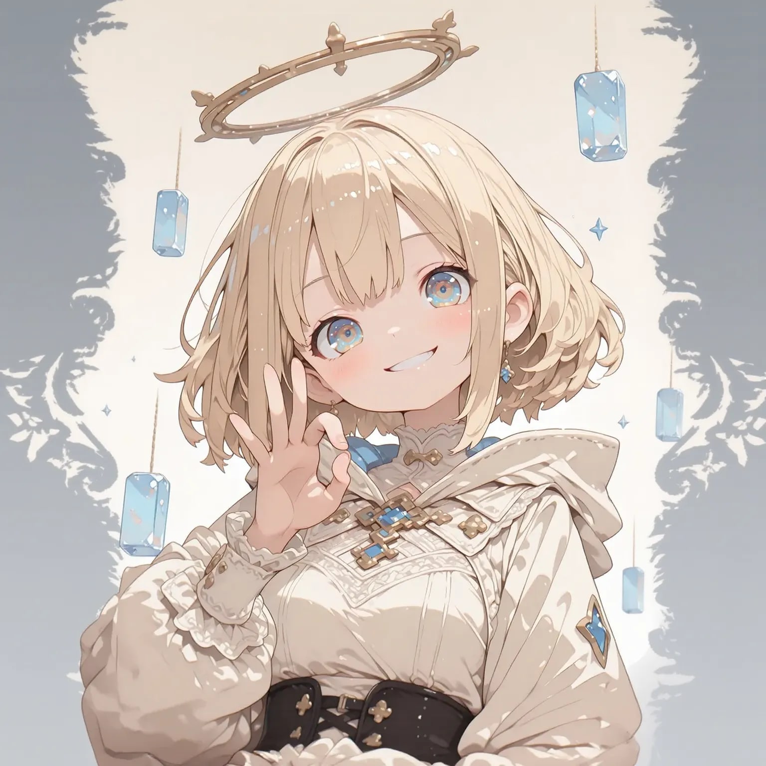 「神様お願いです…えっ、OK？」「お・ふ・せ・😊」 | の人気AIイラスト・グラビア