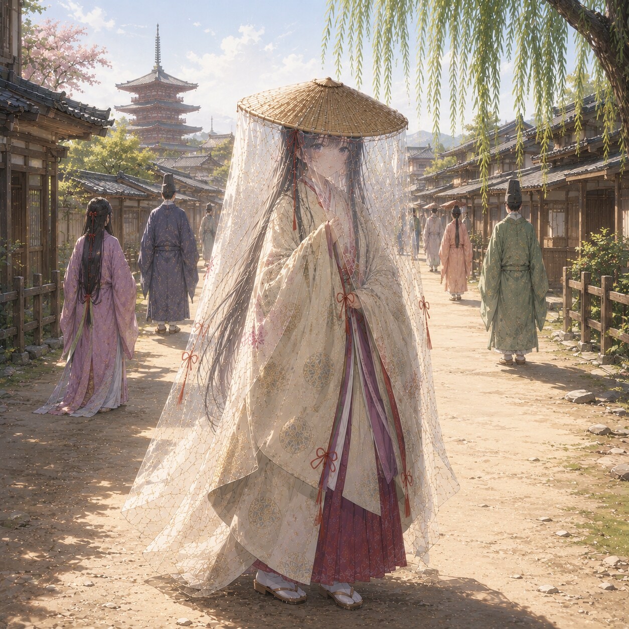 平安貴族女子（壺装束）