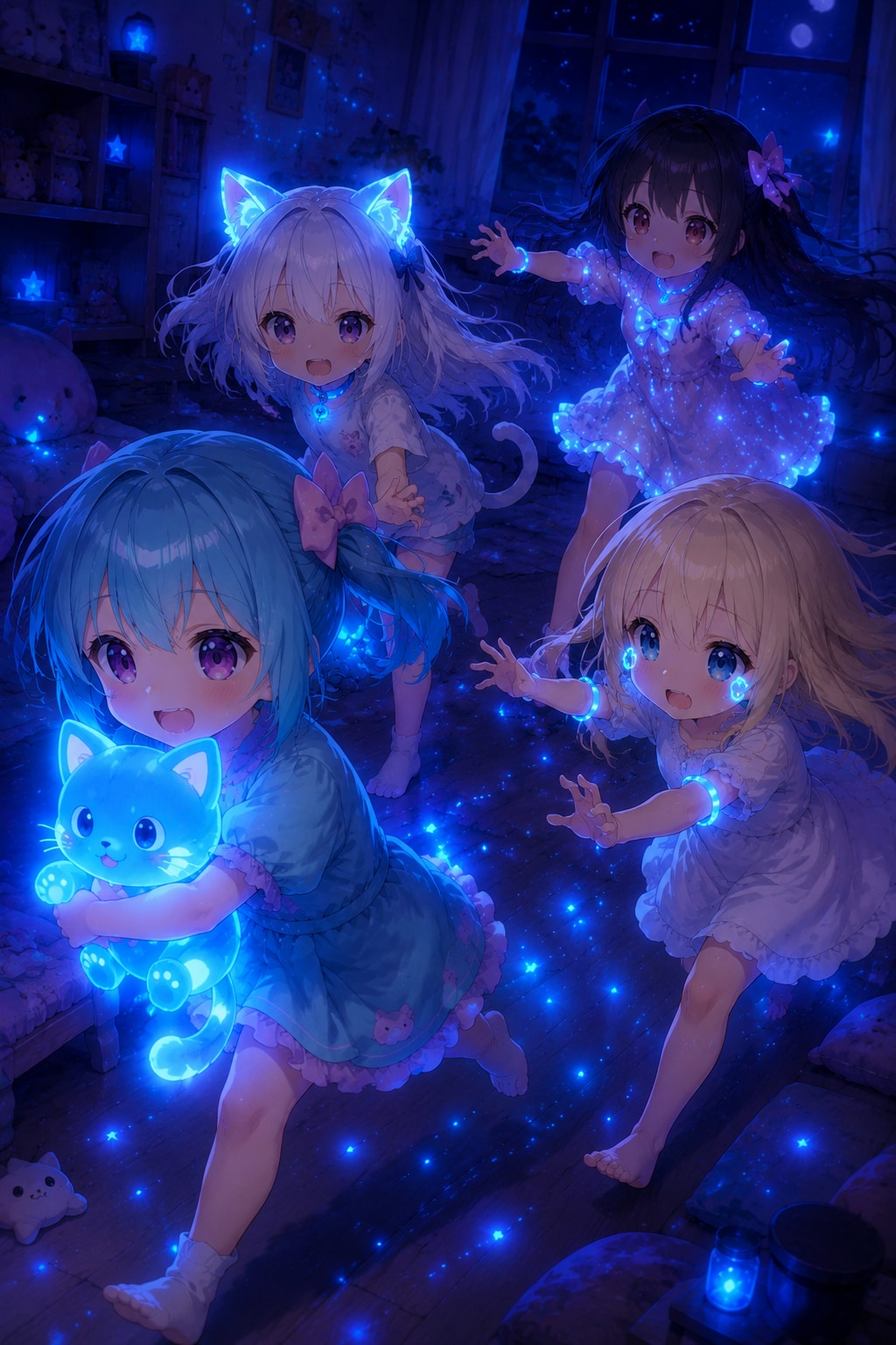 みんなで夜光虫鬼ごっこ👹