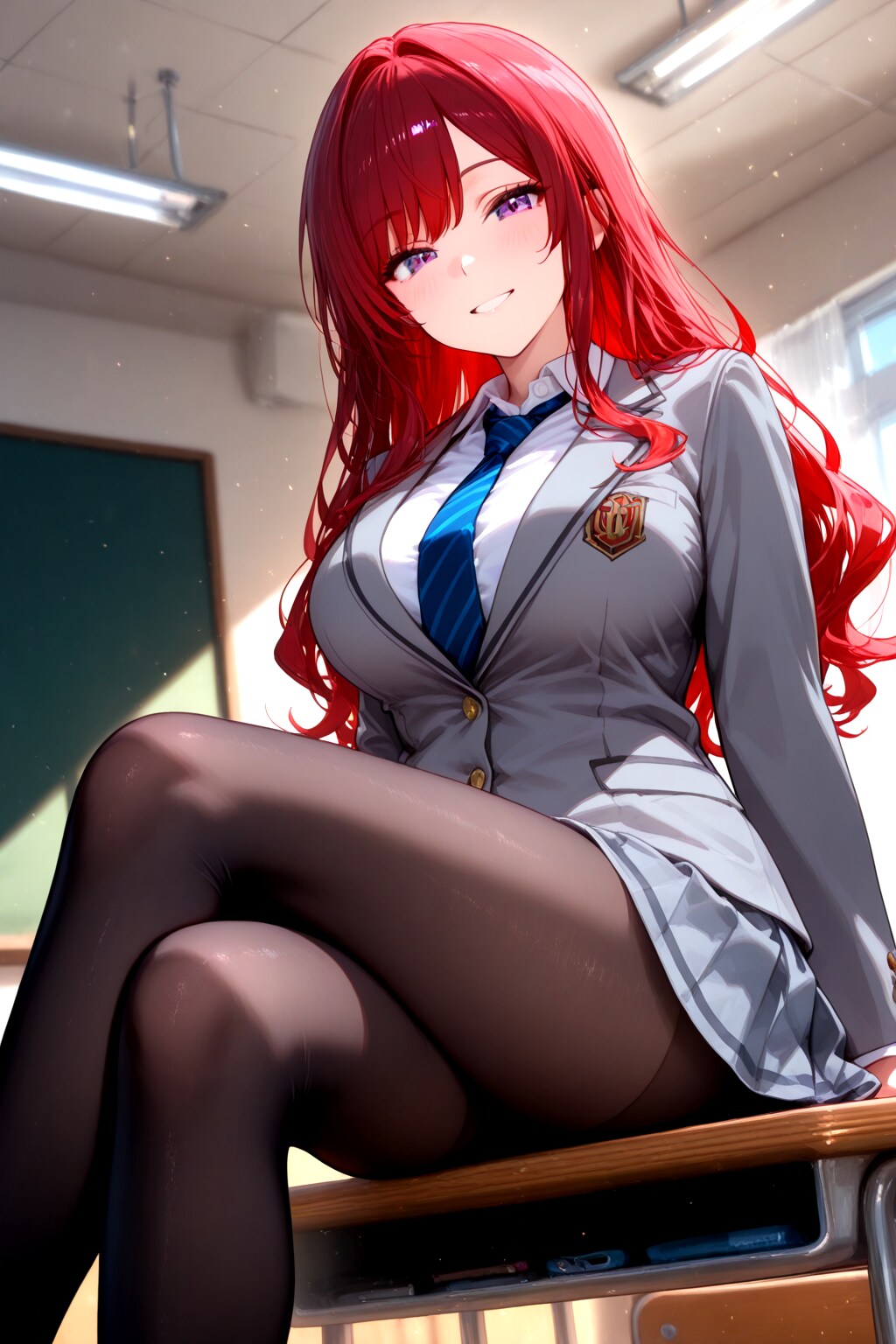 122（机に座る） | の人気AIイラスト・グラビア