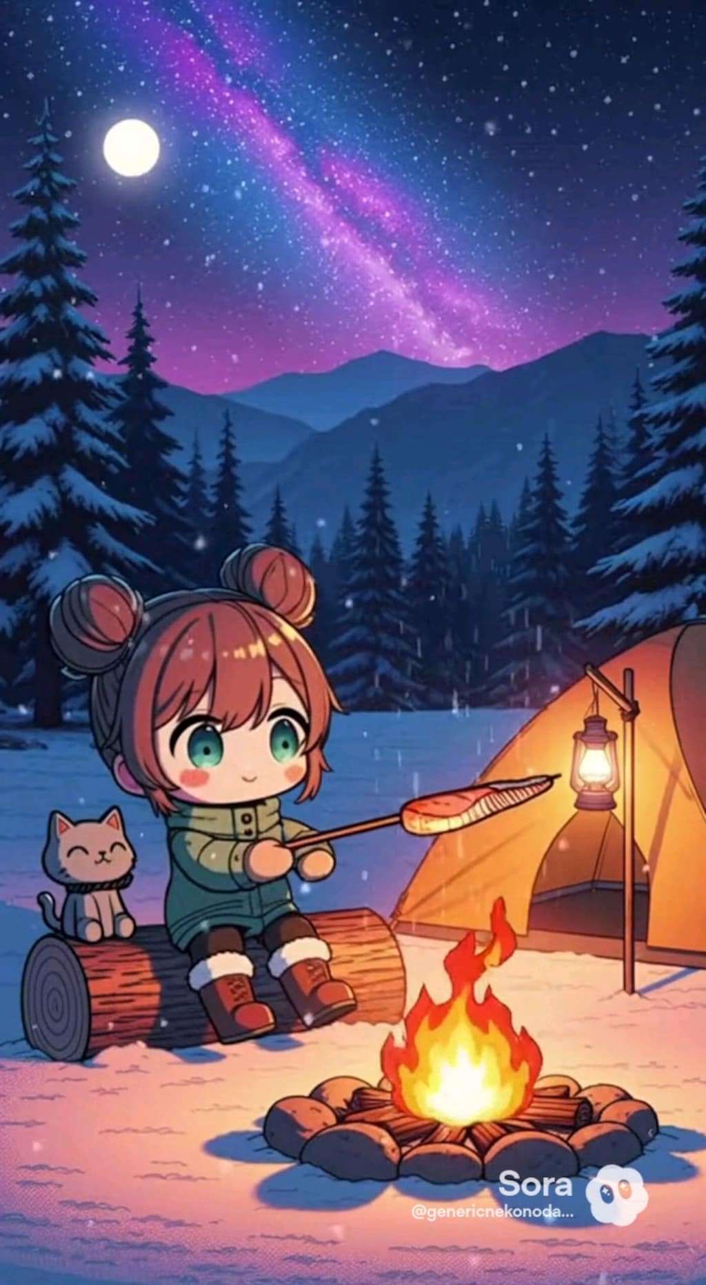 小説『室井さんの焚き火飯 with 猫人形』【ニャンノ世界】