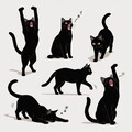 黒猫バリエーション 2枚目