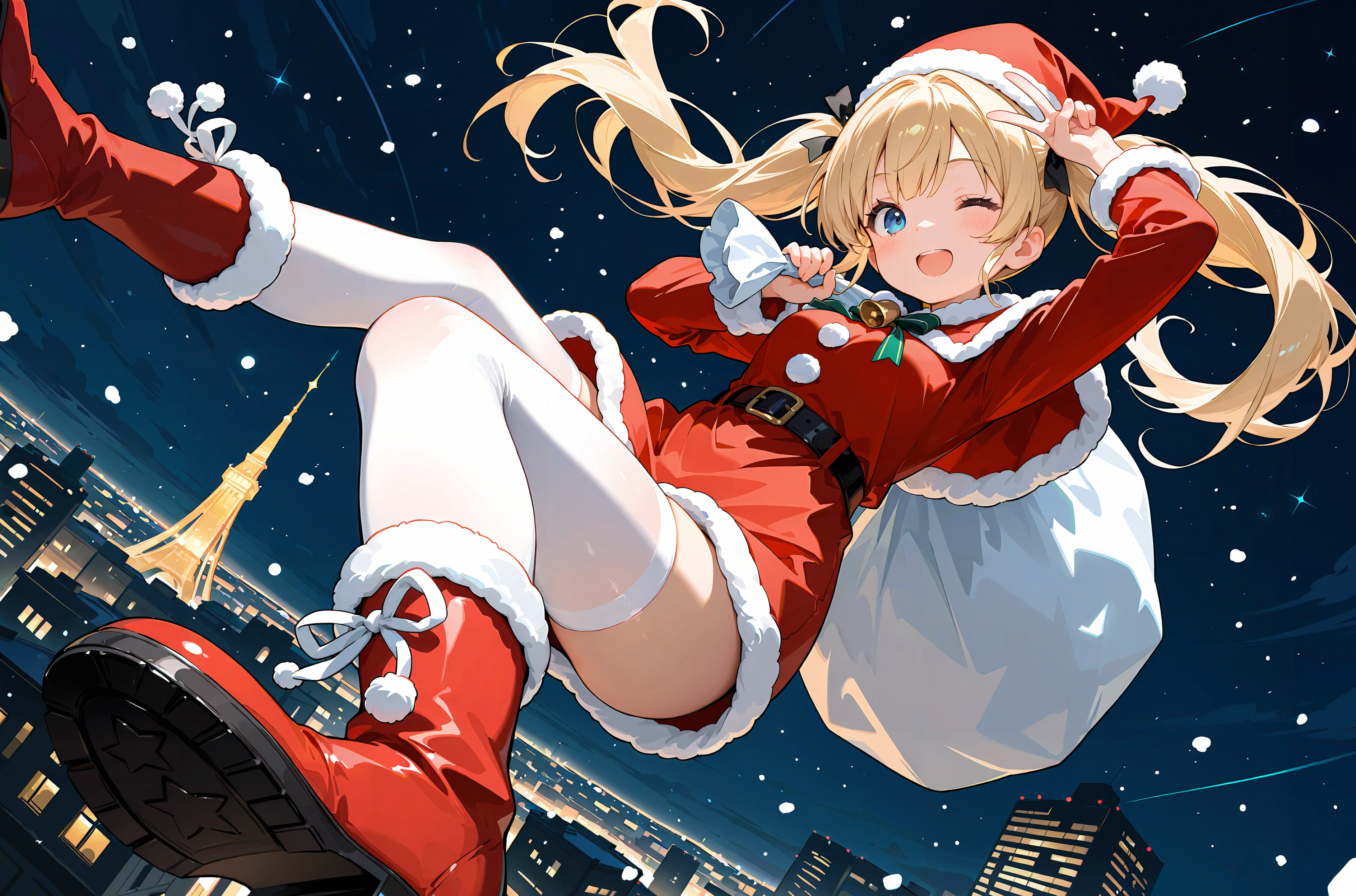 今年も美桜ちゃんサンタがやってきた！ | の人気AIイラスト・グラビア