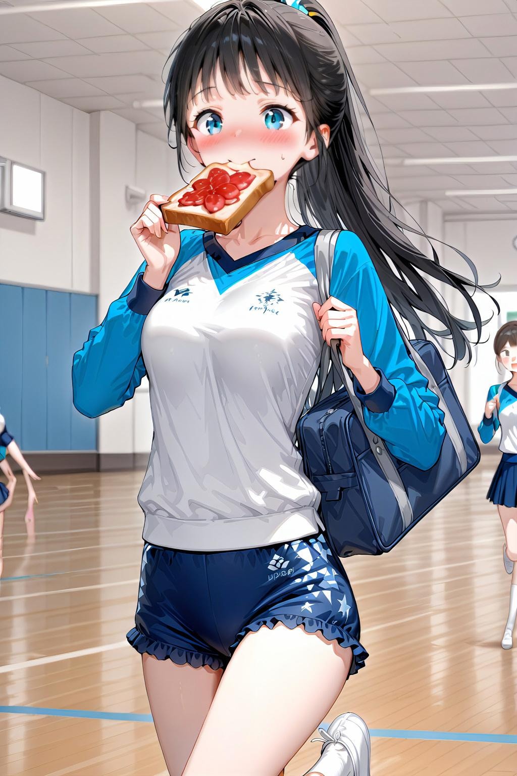 トースト咥えて体育館ダッシュ！
