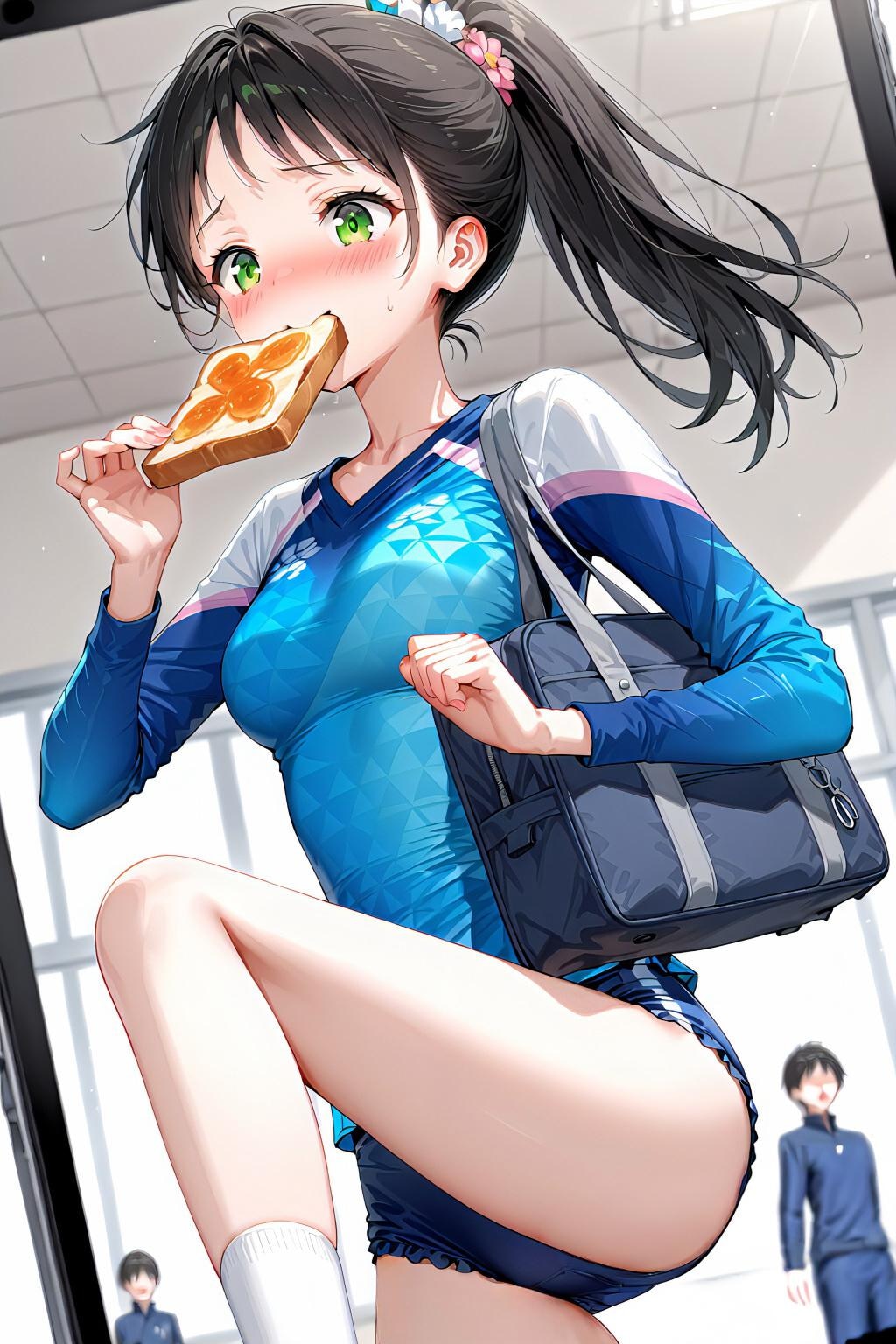 トースト咥えて体育館ダッシュ！