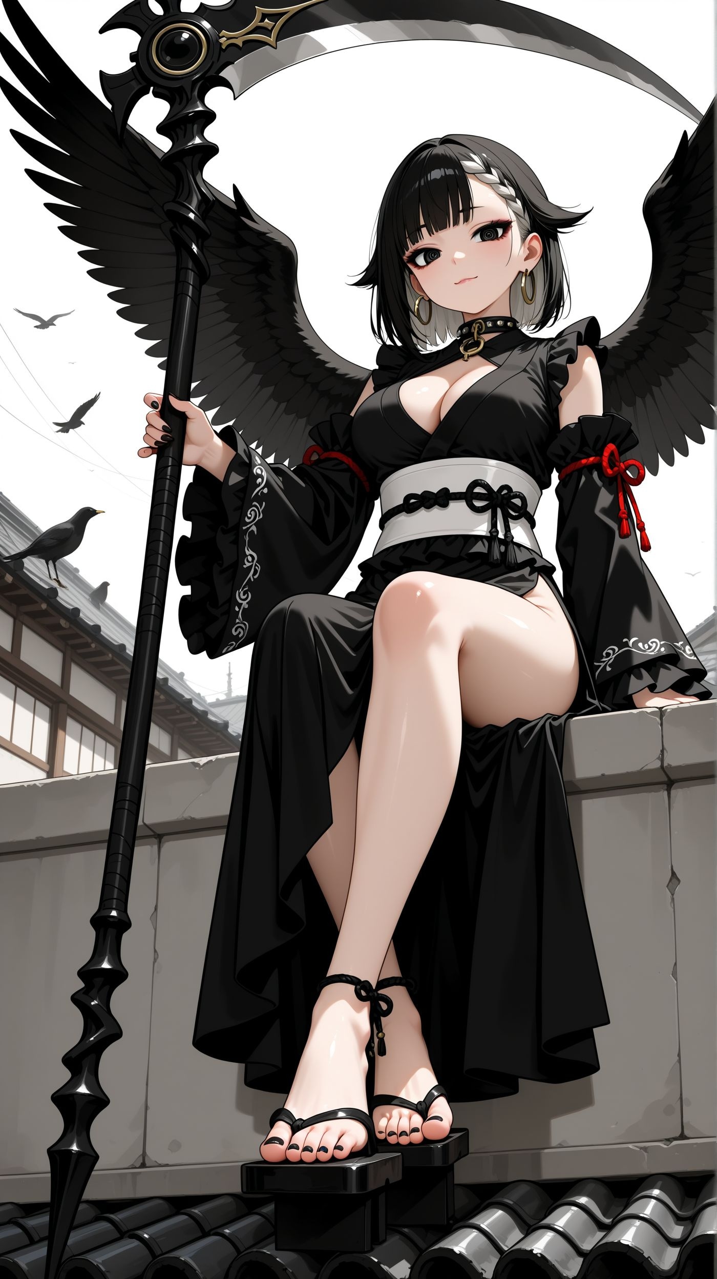 【和陰少女】鈴女日和：Day５ - カラスのお姉さん | の人気AIイラスト・グラビア