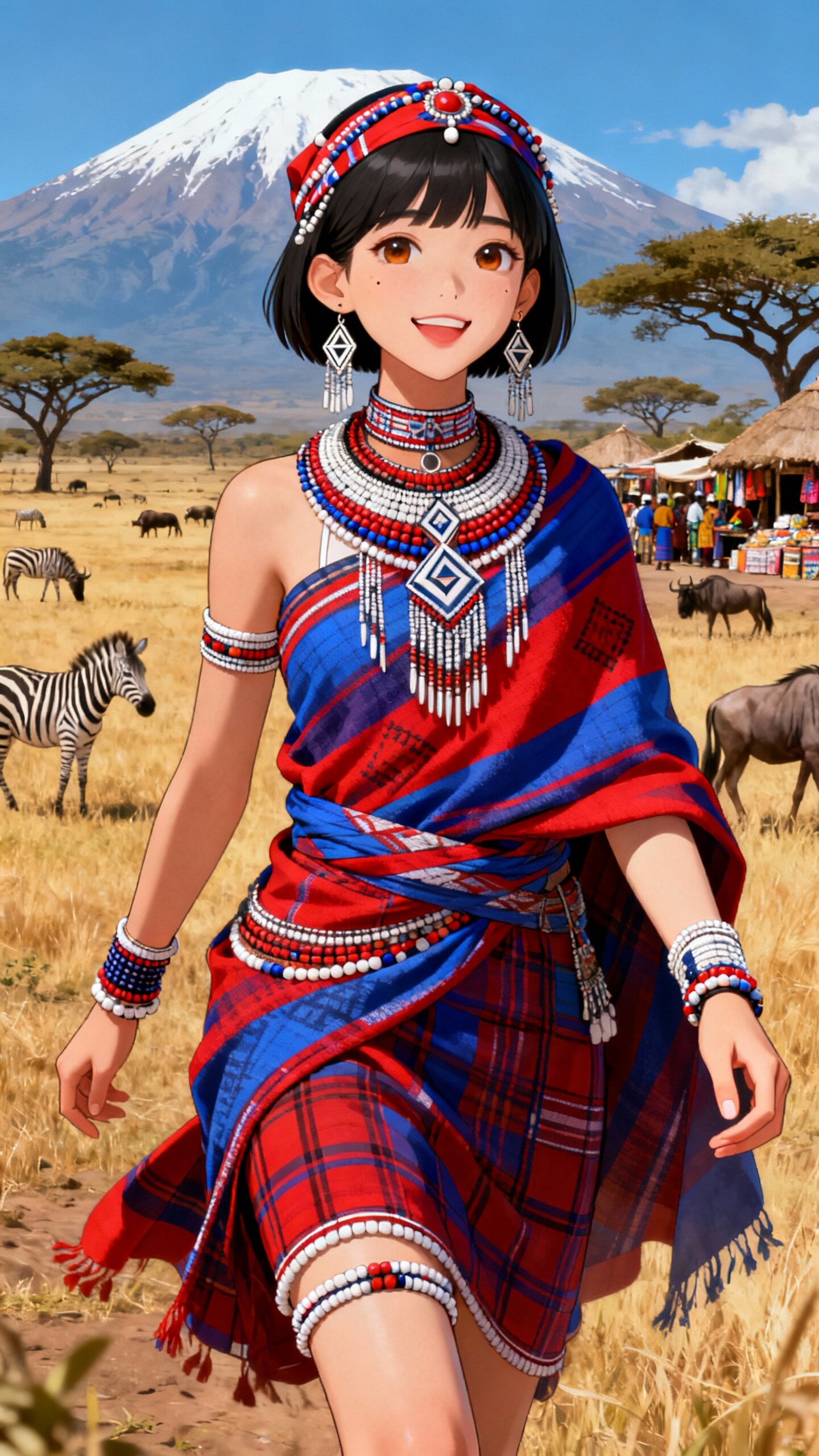 シュカ/タンザニアの民族衣装 | の人気AIイラスト・グラビア