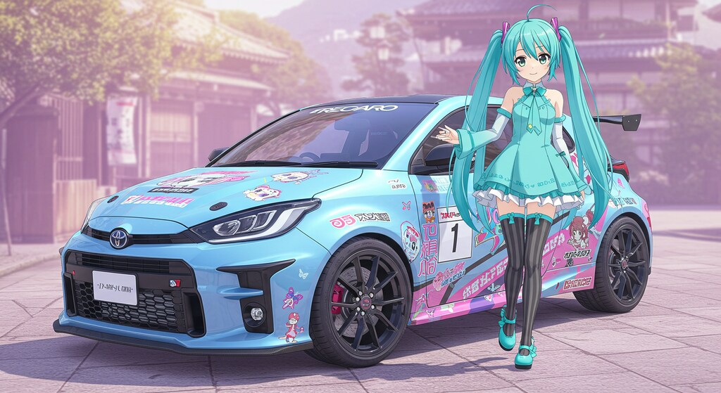 初音ミクとGRヤリス