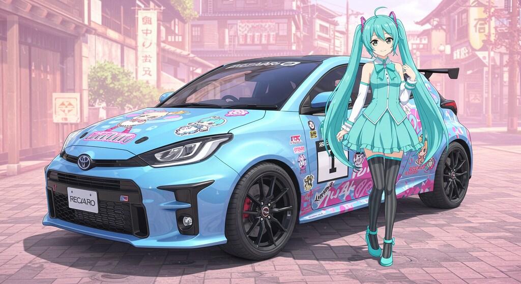 初音ミクとGRヤリス