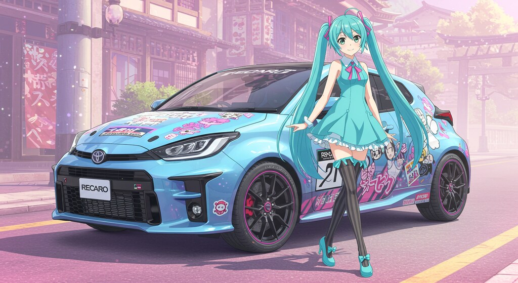 初音ミクとGRヤリス