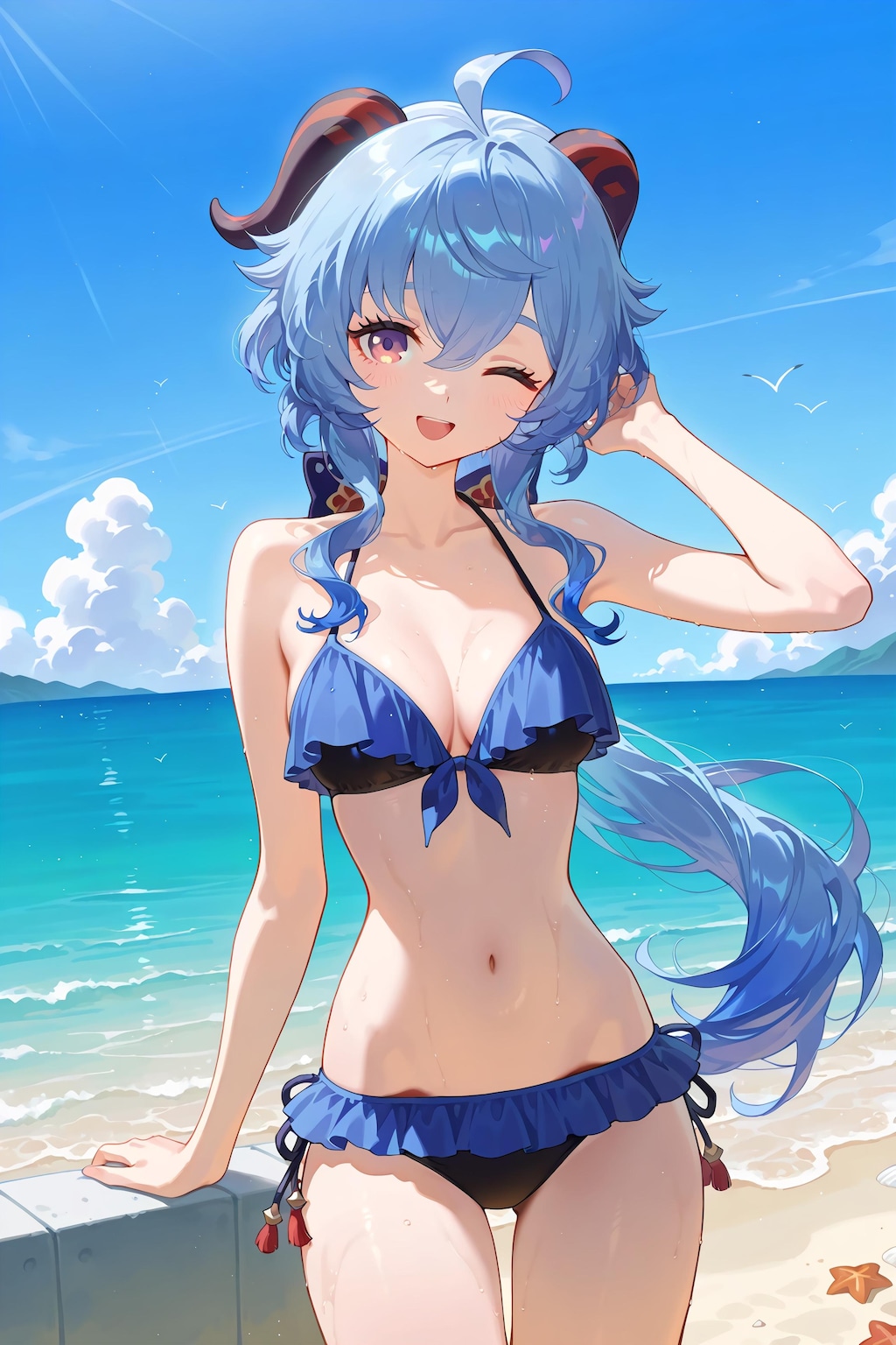 水着甘雨