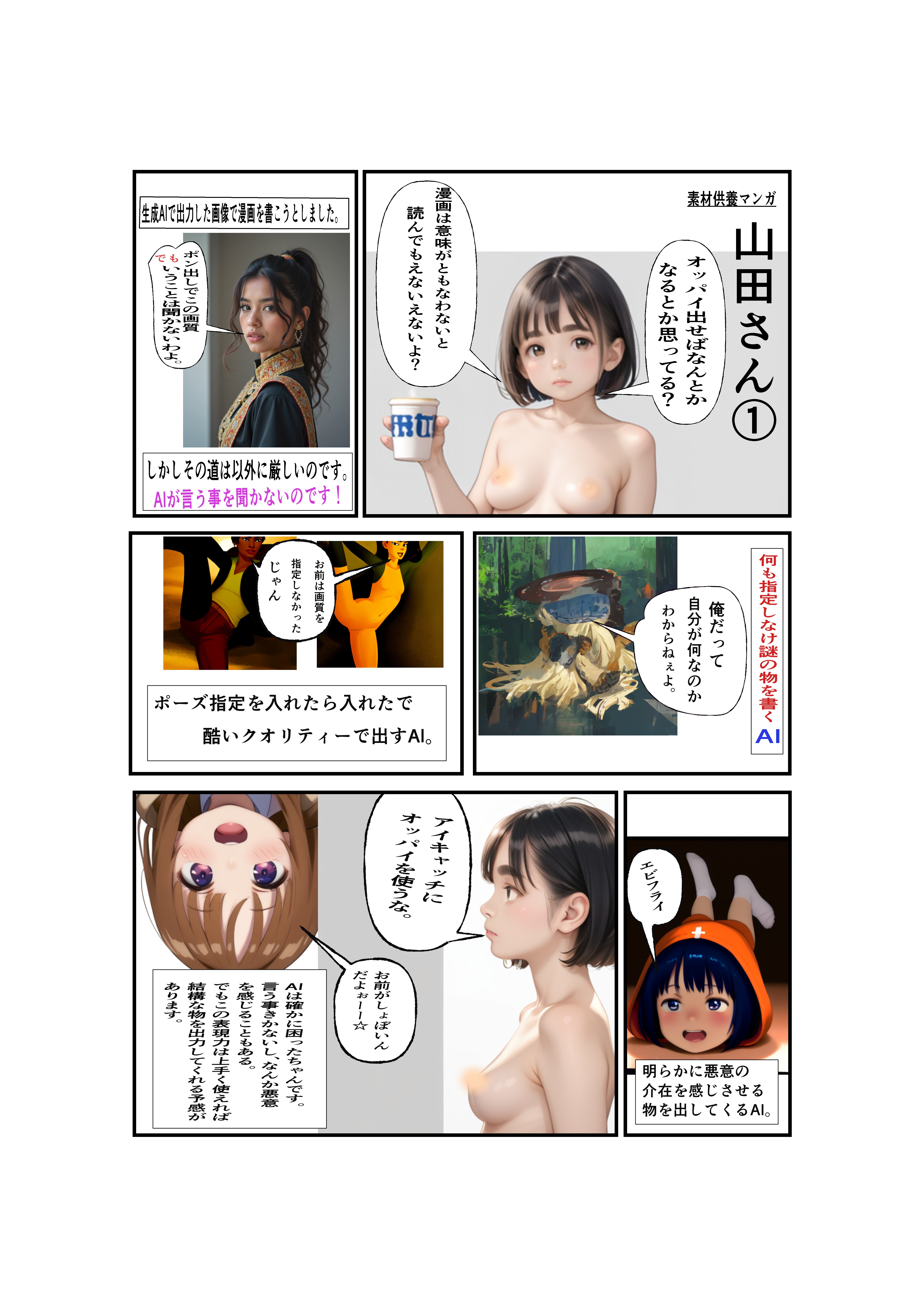 素材供養マンガ　山田さん①