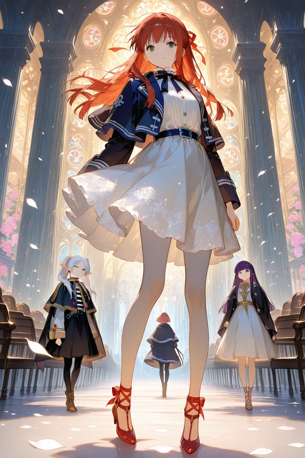 メイド服 Ver. のフリーレン【葬送のフリーレンより】　ー プロンプト流用参照 ー