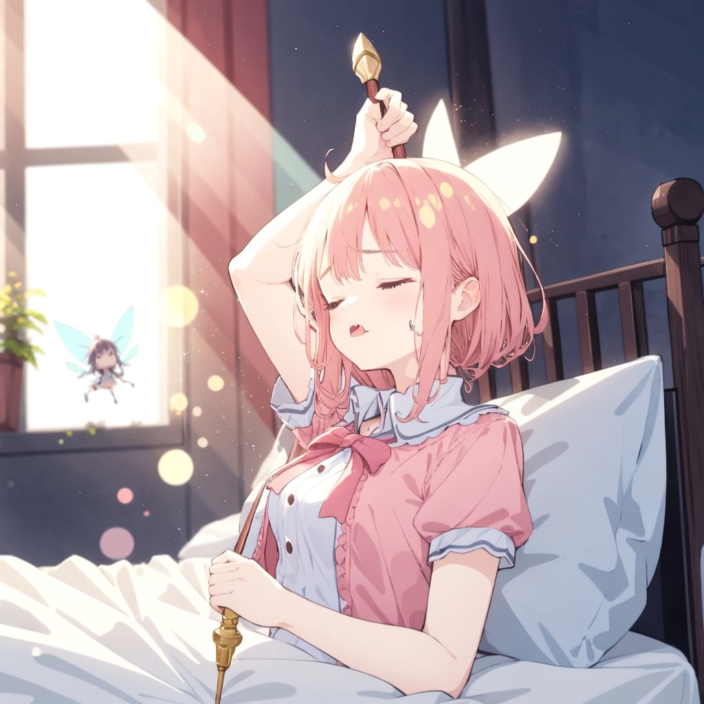 眠いの眠いのムニャムニャムニャム⋯ | の人気AIイラスト・グラビア