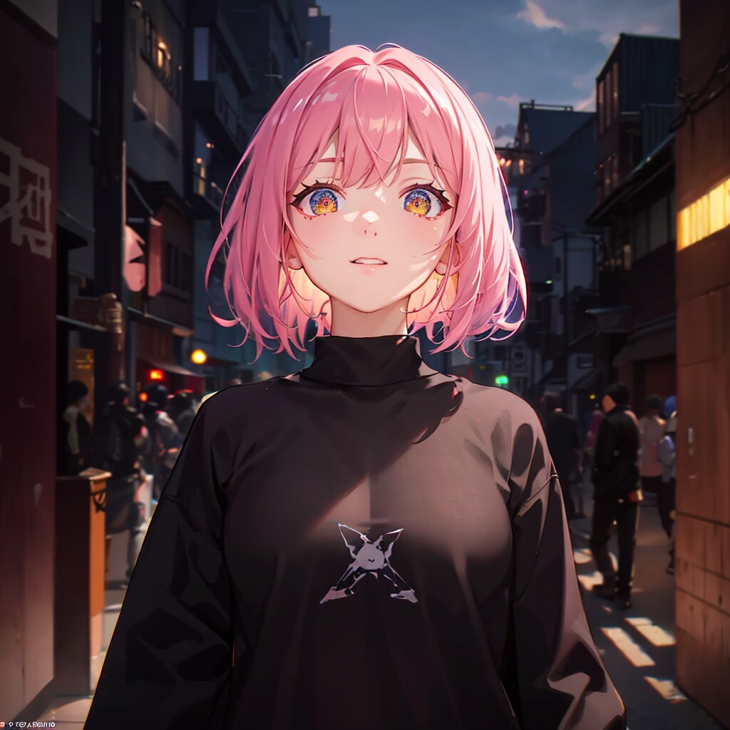 ピンクの髪の女の子