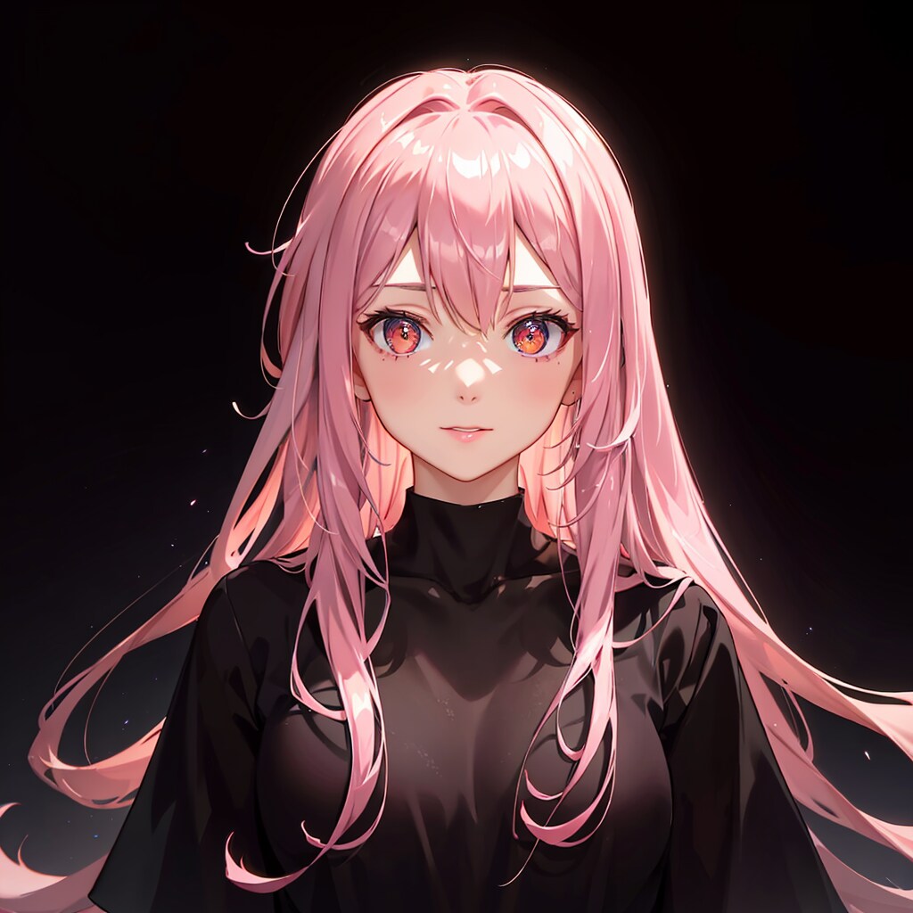 ピンクの髪の女の子