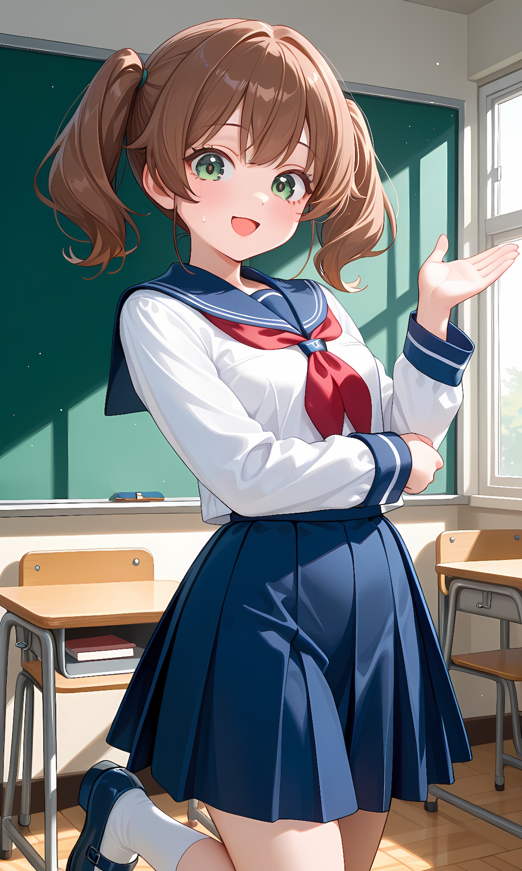 清水智江(うちの娘)、日常の学園風景