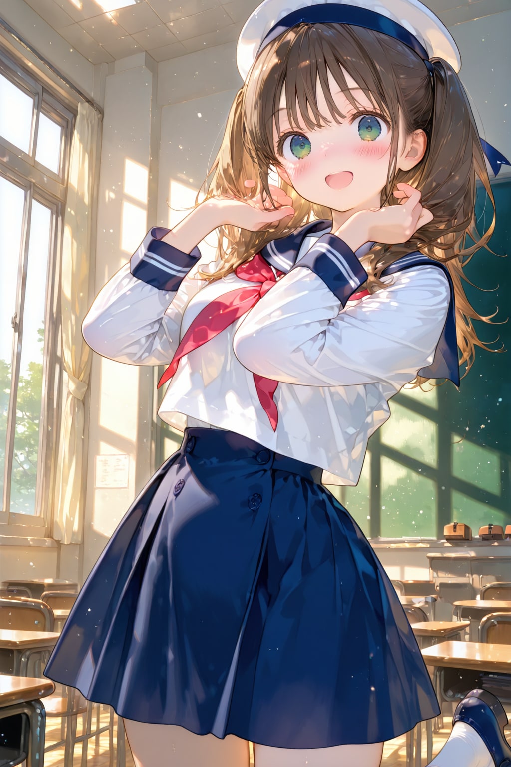 清水智江(うちの娘)、日常の学園風景