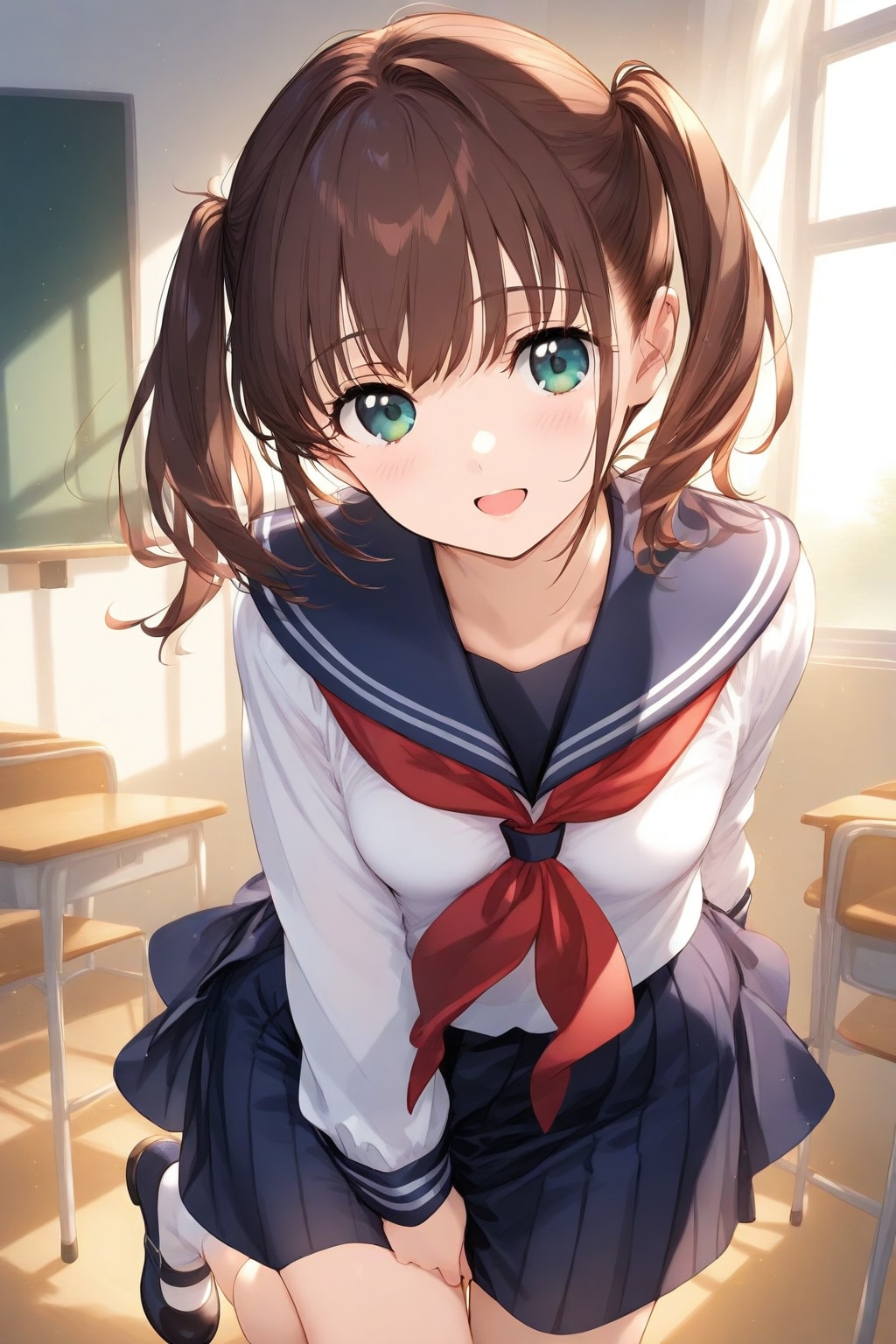 清水智江(うちの娘)、日常の学園風景