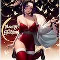 セクシーな胡蝶しのぶがトップレスで魅了するサンタコスチュームでメリークリスマス 3枚目