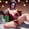 セクシーな胡蝶しのぶがトップレスで魅了するサンタコスチュームでメリークリスマス 10枚目