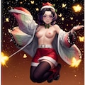 セクシーな胡蝶しのぶがトップレスで魅了するサンタコスチュームでメリークリスマス 8枚目