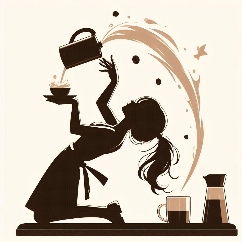 閑散期のレストラン (ウェイトレスの少女35)